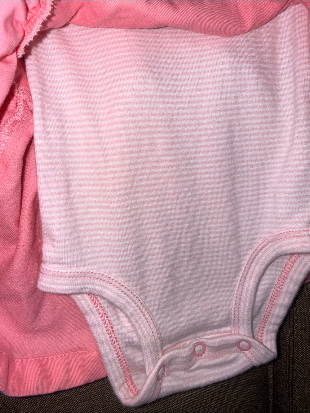 Carter's Pink Watermelon Pinafore Set with Striped Tee - Picture 4 of 4
